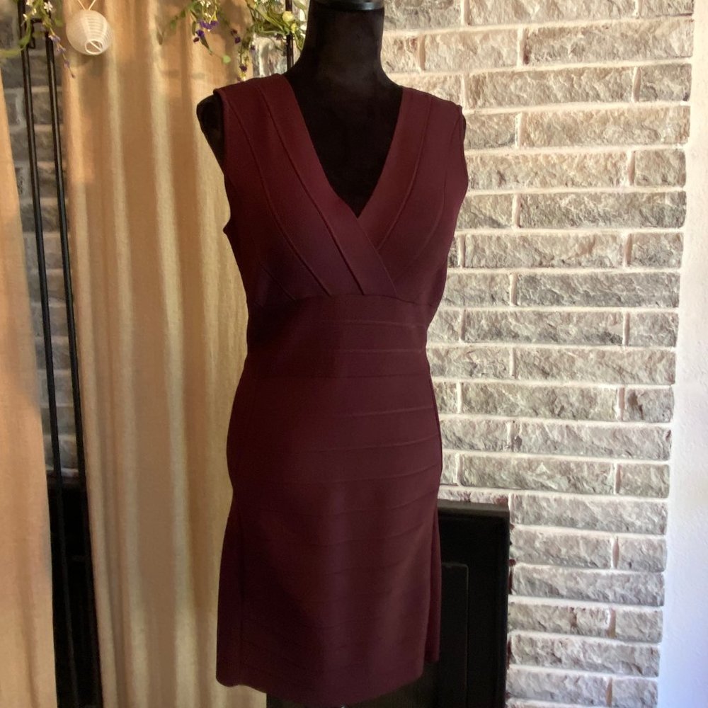 INC Bodycon Dress Burgundy Wine - Size L